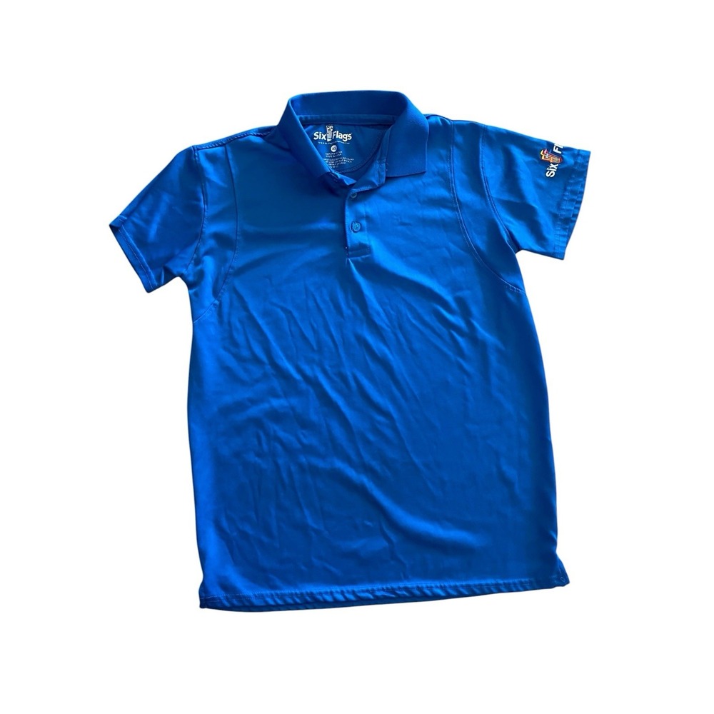 Six Flags - Blue Polo Shirt (XS) -‎ Embroidered Logo